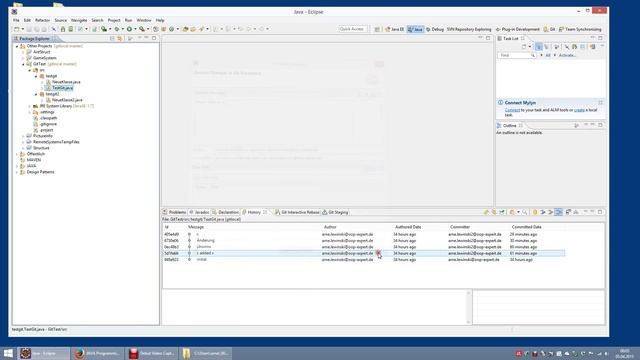 JAVA Programmieren - Git - Teil 03 - Commit Historie смотреть онлайн