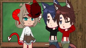 гача мини фильм 🦊Один лис на двоих Волков🐺