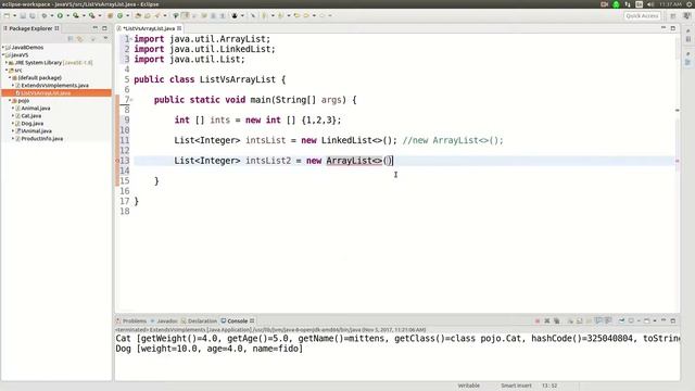 Java list vs arraylist смотреть онлайн