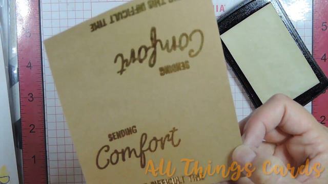 Simple (Fall) Sympathy Cards - Process Video