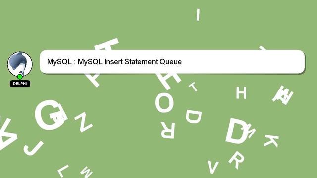 MySQL : MySQL Insert Statement Queue смотреть онлайн