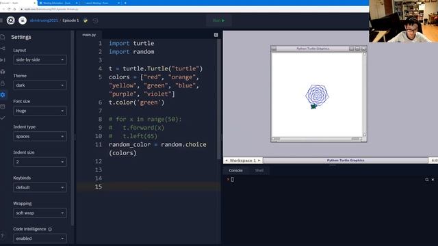 How to create random colors in Python. Python code for kids - Episode3 смотреть онлайн