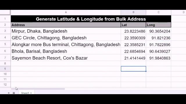 Convert bulk Address to Lat-Long & Lat-Long to Address (Geo Code & Reverse Geo Code) смотреть онлайн