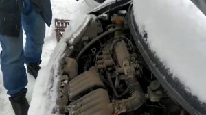 Капсула времени.  Троит двигатель. Матиз из под деда.