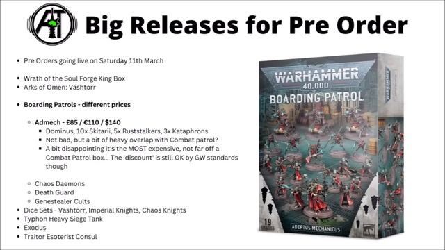 HUGE Warhammer 40K Release Wave - Vashtorr Prices, Boarding Patrols and MORE смотреть онлайн
