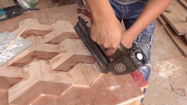 How to make a 3D table // very intelligent woodworking skills смотреть онлайн