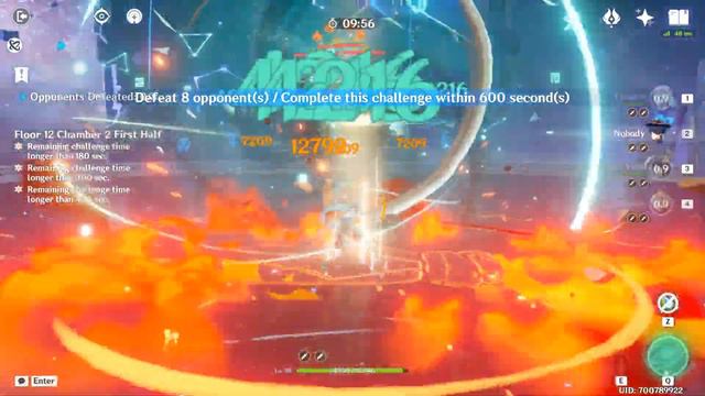 3.8 Abyss C2 Wanderer 77s Top Half Speedrun - [Genshin Impact] смотреть онлайн