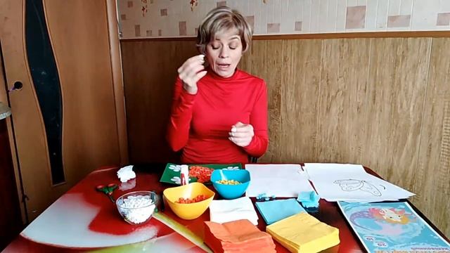 Аппликация из бумажных салфеток смотреть онлайн