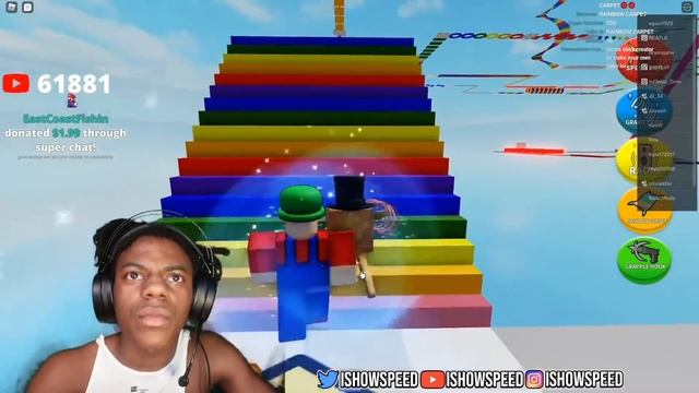 IShowSpeed Plays Roblox Easy Obby.. (so Funny)