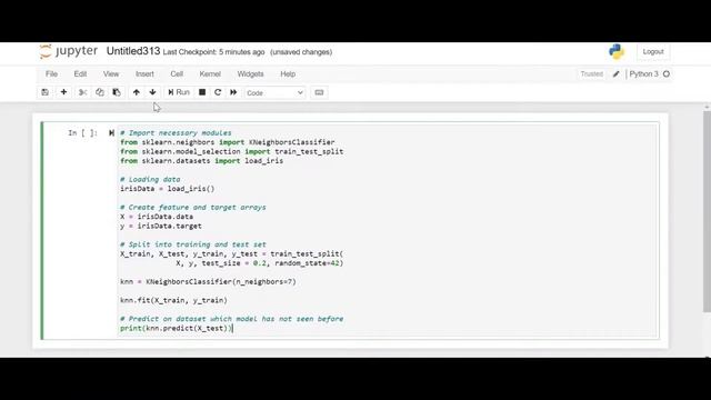 K-Nearest Neighbour | KNN Algorithm | Implementation | Python | Scikit - Learn | Classification смотреть онлайн