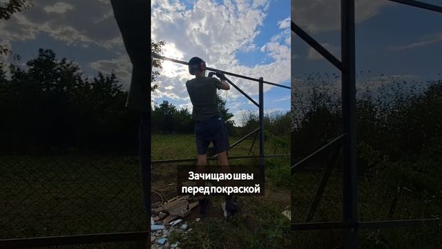 Распашные ворота на дачу. смотреть онлайн