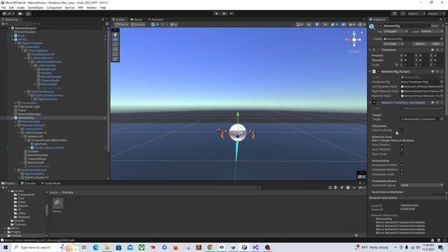 Unity Mirror Networking Multiplayer VR Interaction Framework Episode 1.5 Network Hand Animation смотреть онлайн