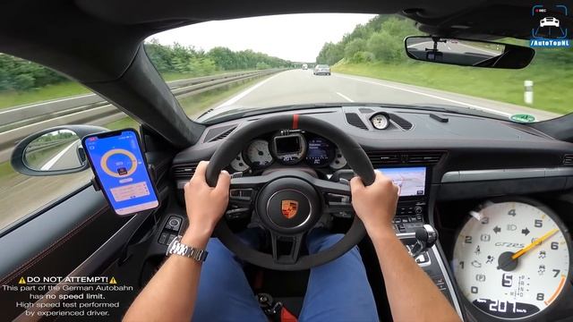 800HP PORSCHE 911 GT2 RS *349KMH* On AUTOBAHN [NO SPEED LIMIT] By AutoTopNL