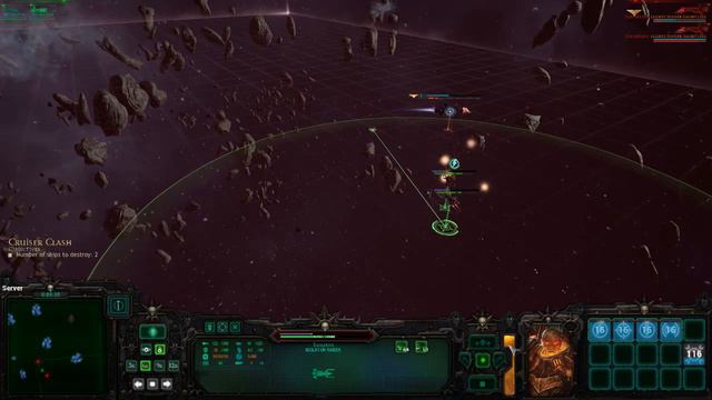 2 Escorts take on a weakened light cruiser Battlefleet Gothic Armada смотреть онлайн