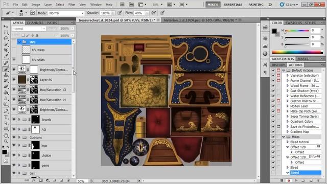 Photoshop Actions - with examples for 3d artists смотреть онлайн