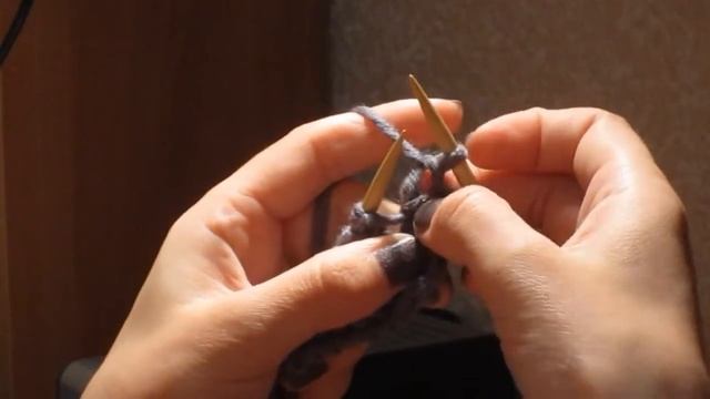 33. Лицевая дорожка из двух накидов на изнаночной глади смотреть онлайн