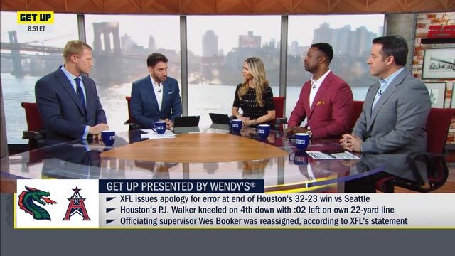 XFL officials ended a game with time still on the clock in Dragons vs. Roughnecks | Get Up смотреть онлайн