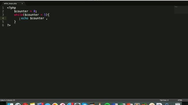 PHP & MySQL Tutorial 12 - While loops in PHP смотреть онлайн