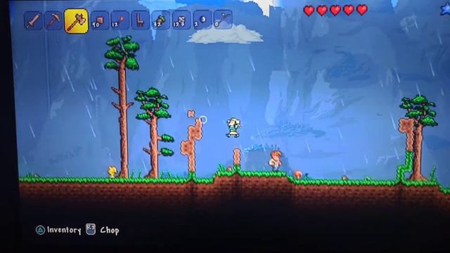 Террария ПС3 геймплей проходжение игры Terraria PS3, Playstation3 смотреть онлайн
