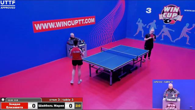 Зоидзе Елизавета 3-1 Шайбель Мария Турнир Восток 3 WIN CUP 27.01.21 Прямая трансляция Зал 3 смотреть онлайн
