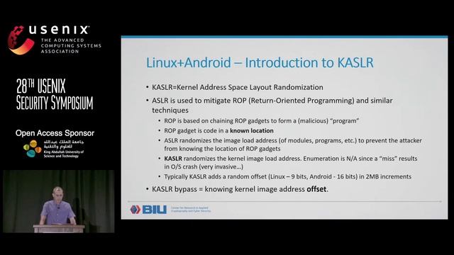 USENIX Security '19 - From IP ID to Device ID and KASLR Bypass смотреть онлайн