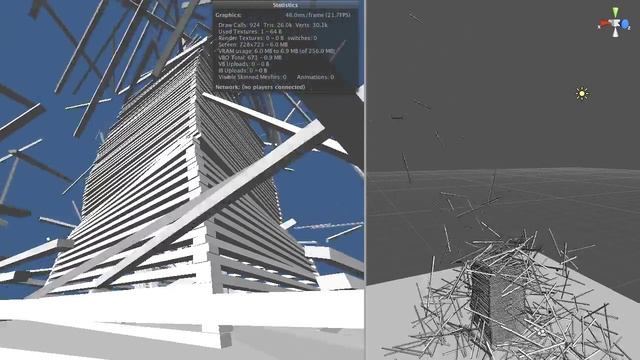 Unity3D - Physics Test 03 (Indirect Explosion) смотреть онлайн