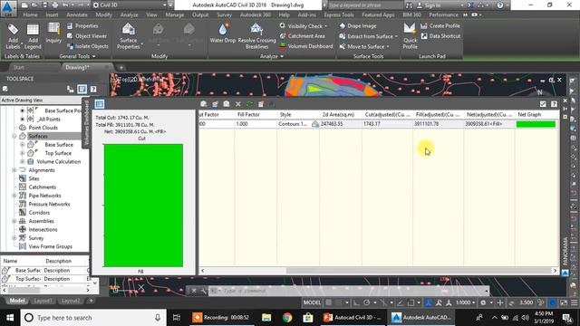 32 How to Calculate Volume of Stockpile in Civil 3D AutoCAD Civil 3D in Urdu смотреть онлайн