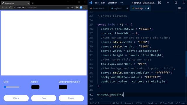 Drawing App With Javascript | Step by Step Javascript Project смотреть онлайн