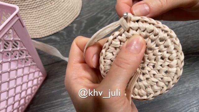 Панама из рафии в раскол ?/JiJi вязание смотреть онлайн