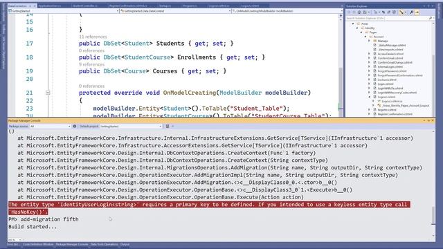 Fix : The entity type IdentityUserLogin of string require a primary key to be defined смотреть онлайн