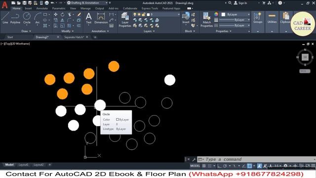 SEPARATE HATCHES IN AUTOCAD 2021 смотреть онлайн