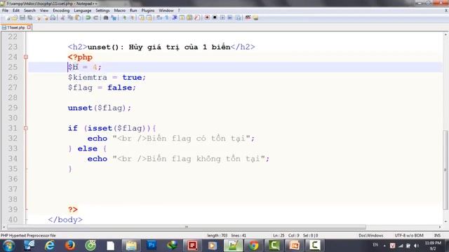 Hàm ISset - Unset- Var_dump Trong PHP смотреть онлайн