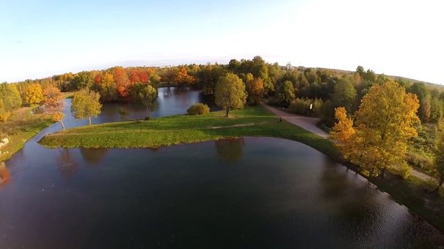 Петергофские водоводы: пуск системы снабжения фонтанов Петергофа. Аэросъемка смотреть онлайн