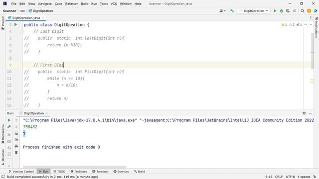All operations in Digit in Java || Find Sum of Digits || Find First Digit || Count of Digits смотреть онлайн