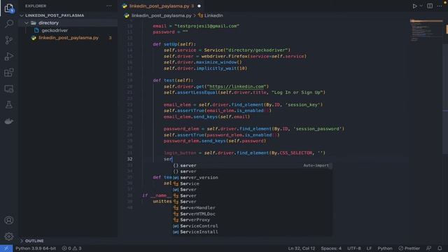 Python ve Selenium Kullanarak LinkedIn'da Post Paylaşma | Furkan Gülşen смотреть онлайн