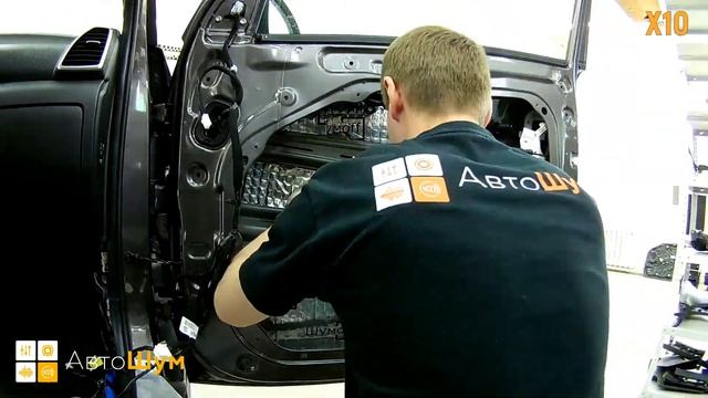 Шумоизоляция дверей Hyundai Tucson в уровне Премиум. АвтоШум. смотреть онлайн