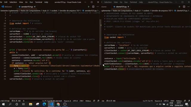 Prática de implementação de Sockets em Python смотреть онлайн