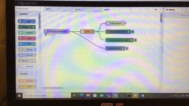 Lab 13 - Node Red JSON смотреть онлайн