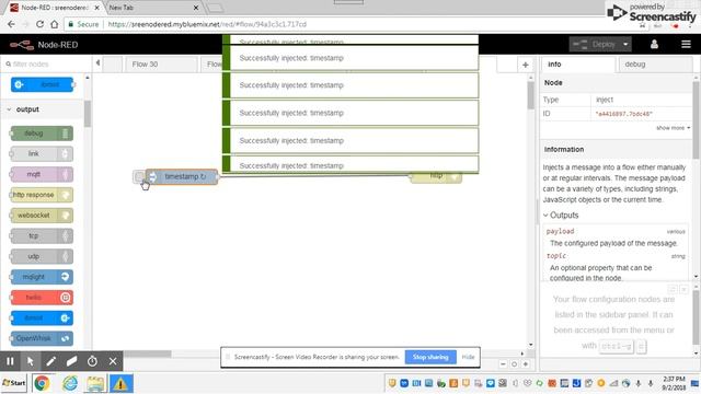 How to inject messages on Node-RED смотреть онлайн