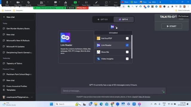 AI and the Genealogist: Tip 30: Combine Chat GPT and plugin Link Reader смотреть онлайн