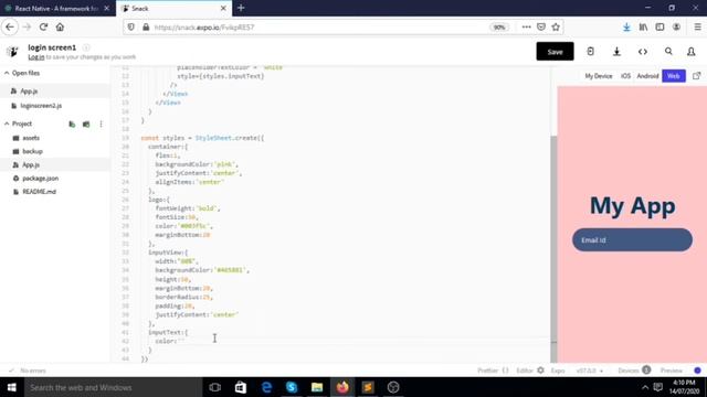 React native - Building Login UI in 17 minutes | Login screen 01 | latest technology смотреть онлайн