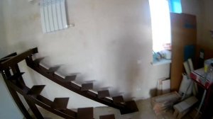 Монтаж лестницы в тёплые полы с помощью тепловизора. АнтиковкА