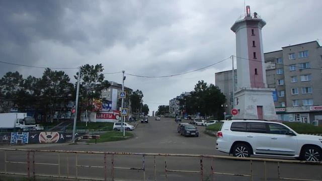 Ванино. Морской створ на центральной улице смотреть онлайн