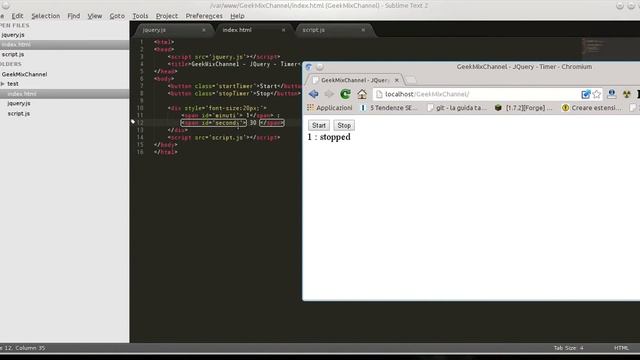 Realizzare Timer con Jquery e con la funzione setInterval # 2 смотреть онлайн