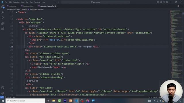 #6 Membuat Halaman Dashboard Petugas | Tutorial Aplikasi Perpustakaan смотреть онлайн