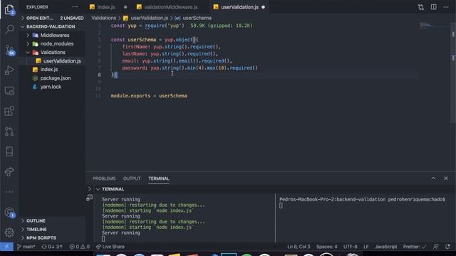 Backend API Validation Tutorial w/ YUP and ExpressJS смотреть онлайн