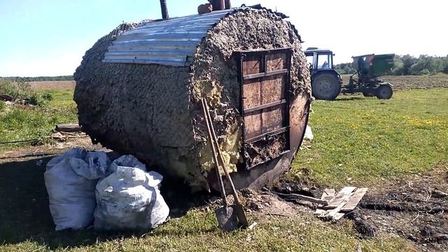 Обзор бочки, для изготовления угля для мангала смотреть онлайн