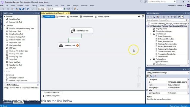 Delay Validation in SSIS or Validate a package at runtime смотреть онлайн