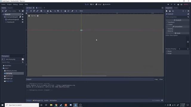 Shooting a Bullet - Godot Tutorial смотреть онлайн