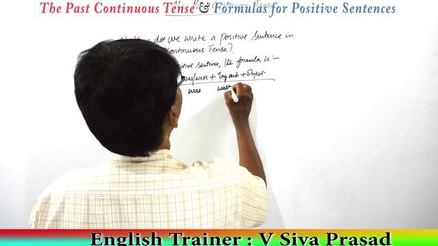 Formulas for Positive sentences in The Past continuous tense смотреть онлайн